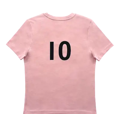 Pink 10 tee